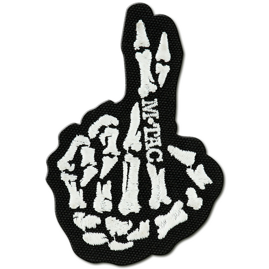 M-Tac GITD Patch Crossed Fingers Black