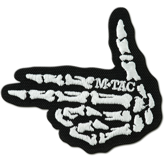 M-Tac GITD Patch Skeleton Shooter Black