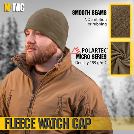 M-Tac Fleece Watch Cap Light Polartec Gen II