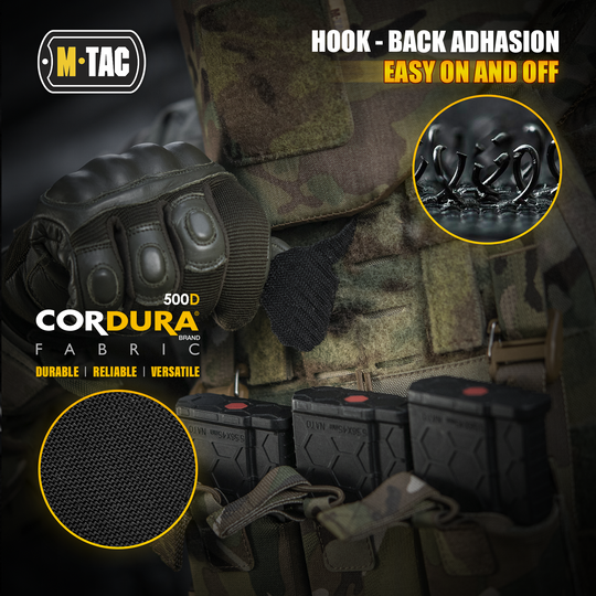 M-Tac GITD Patch Skeleton Shooter Black