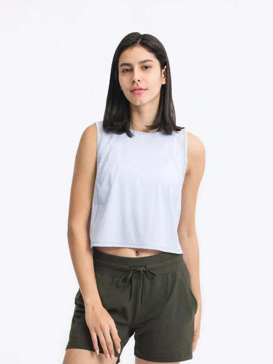 Jupiter Gear: Round-Neck Cropped Tank