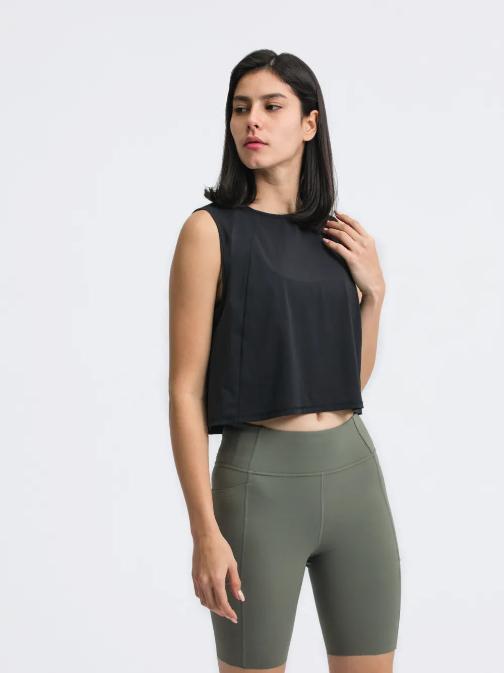 Jupiter Gear: Round-Neck Cropped Tank