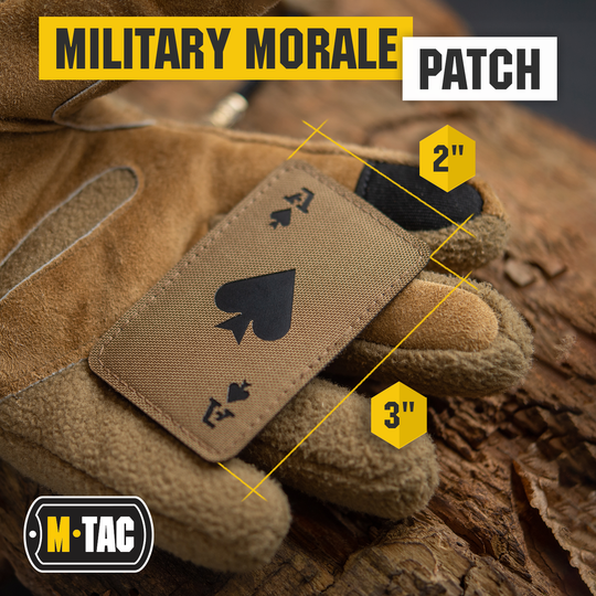 M-Tac patch Ace of Spades Laser Cut - (Set of 2)