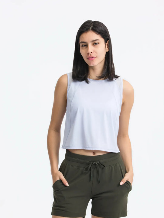 Jupiter Gear: Round-Neck Cropped Tank