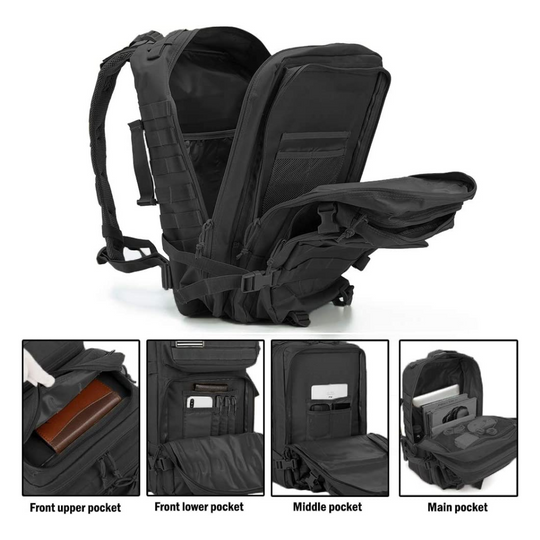 Jupiter Gear: Military 3P Tactical 45L Backpack Army 3 Day Assault Pack Molle Bag Rucksack Range Bag
