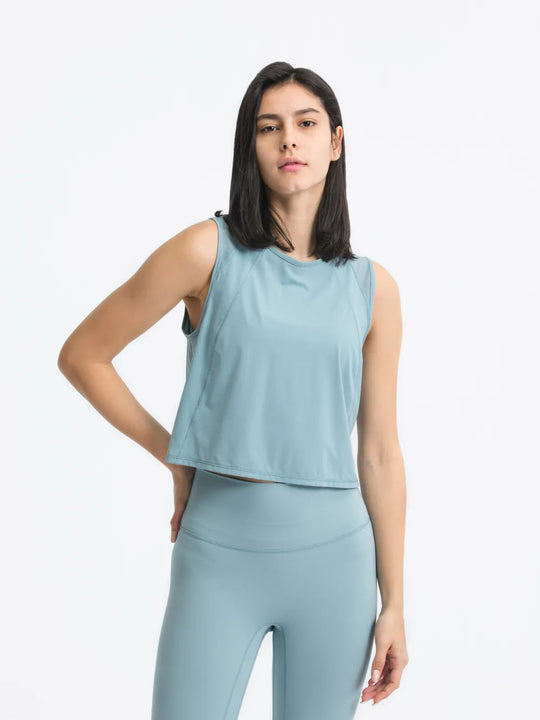 Jupiter Gear: Round-Neck Cropped Tank