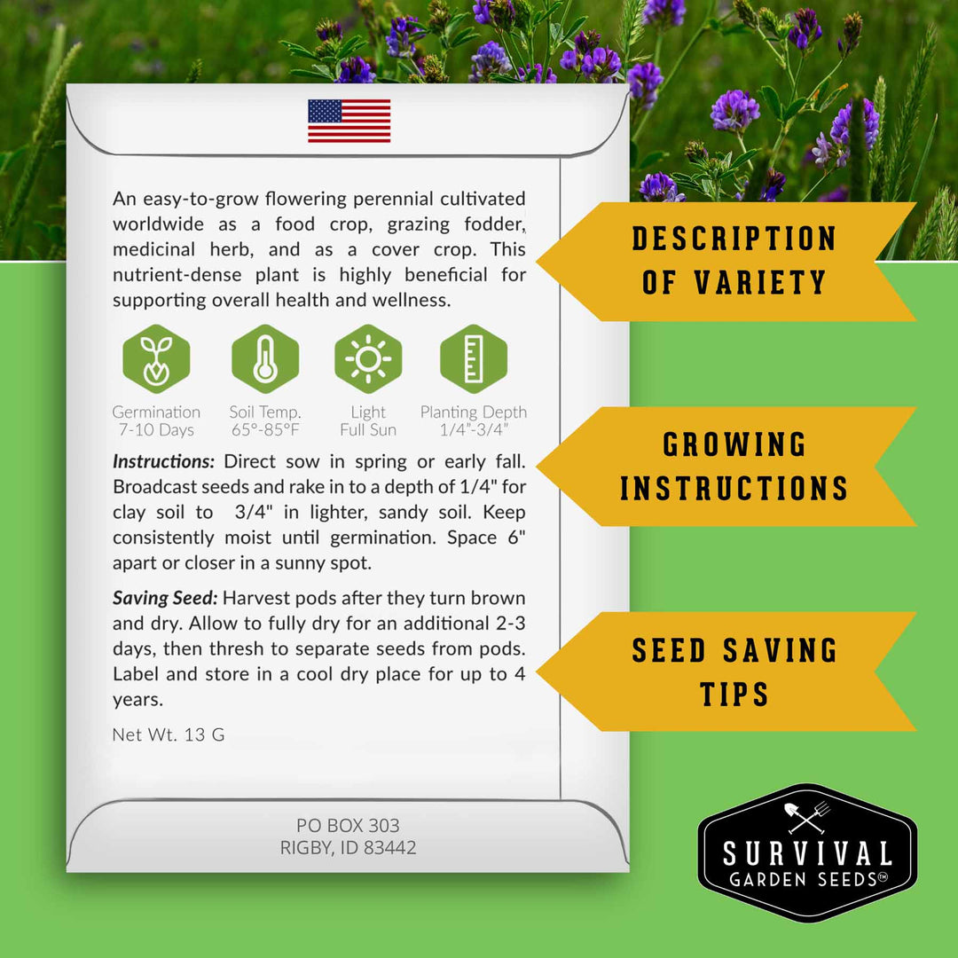 Survival Garden Seeds: Ultimate Medicinal Herb Seed Collection - 36 Medicinal Herbs