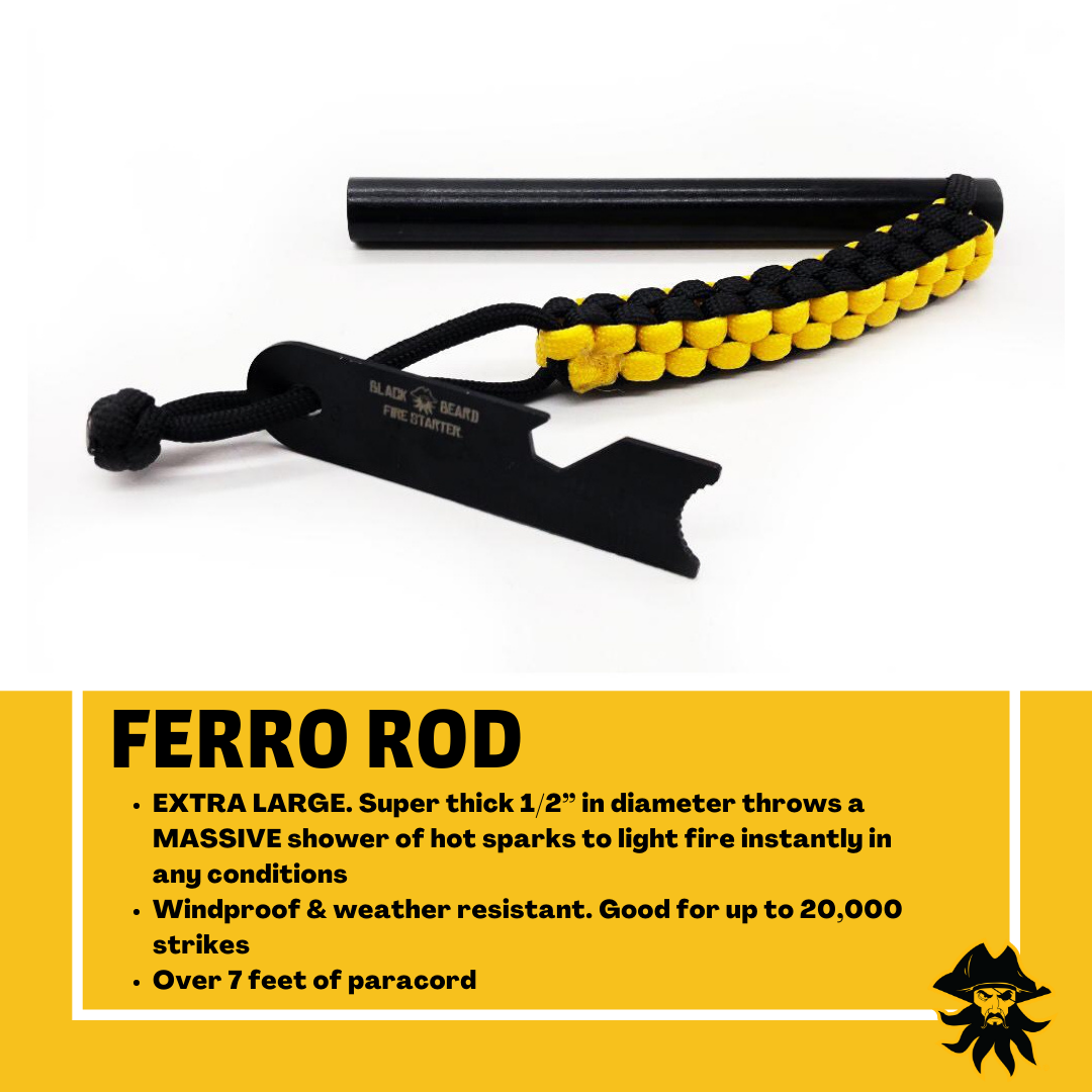 Black Beard: Ferro Rod Fire Starter