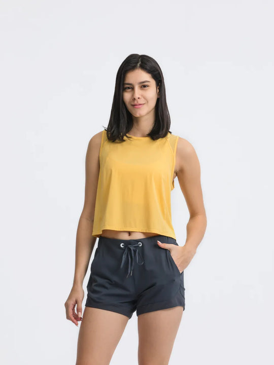 Jupiter Gear: Round-Neck Cropped Tank