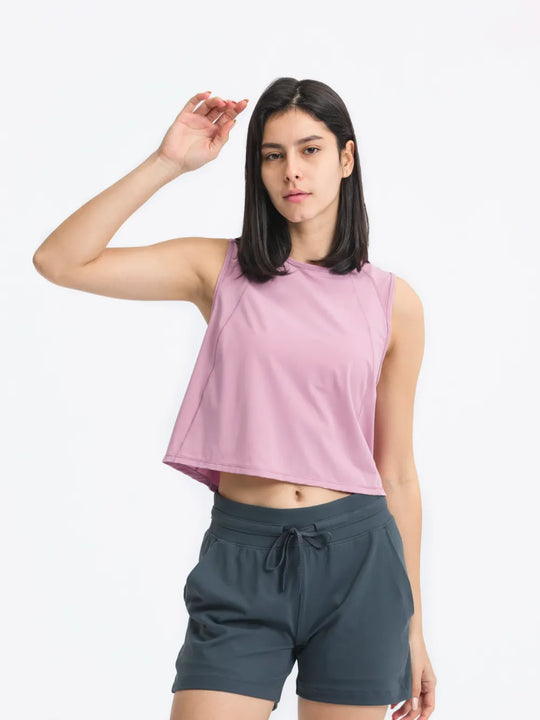Jupiter Gear: Round-Neck Cropped Tank