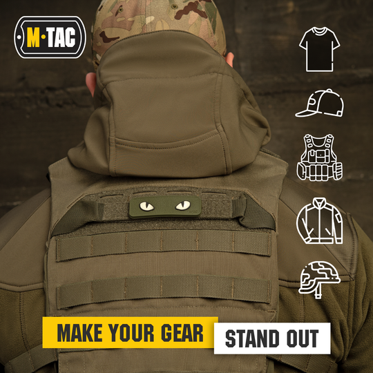 M-Tac Glows in the Dark Cat Eyes Morale Patch 3D PVC
