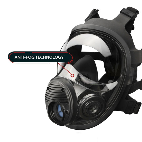 Parcil Safety NB-100V Tactical Gas Mask with Voice Amplifier