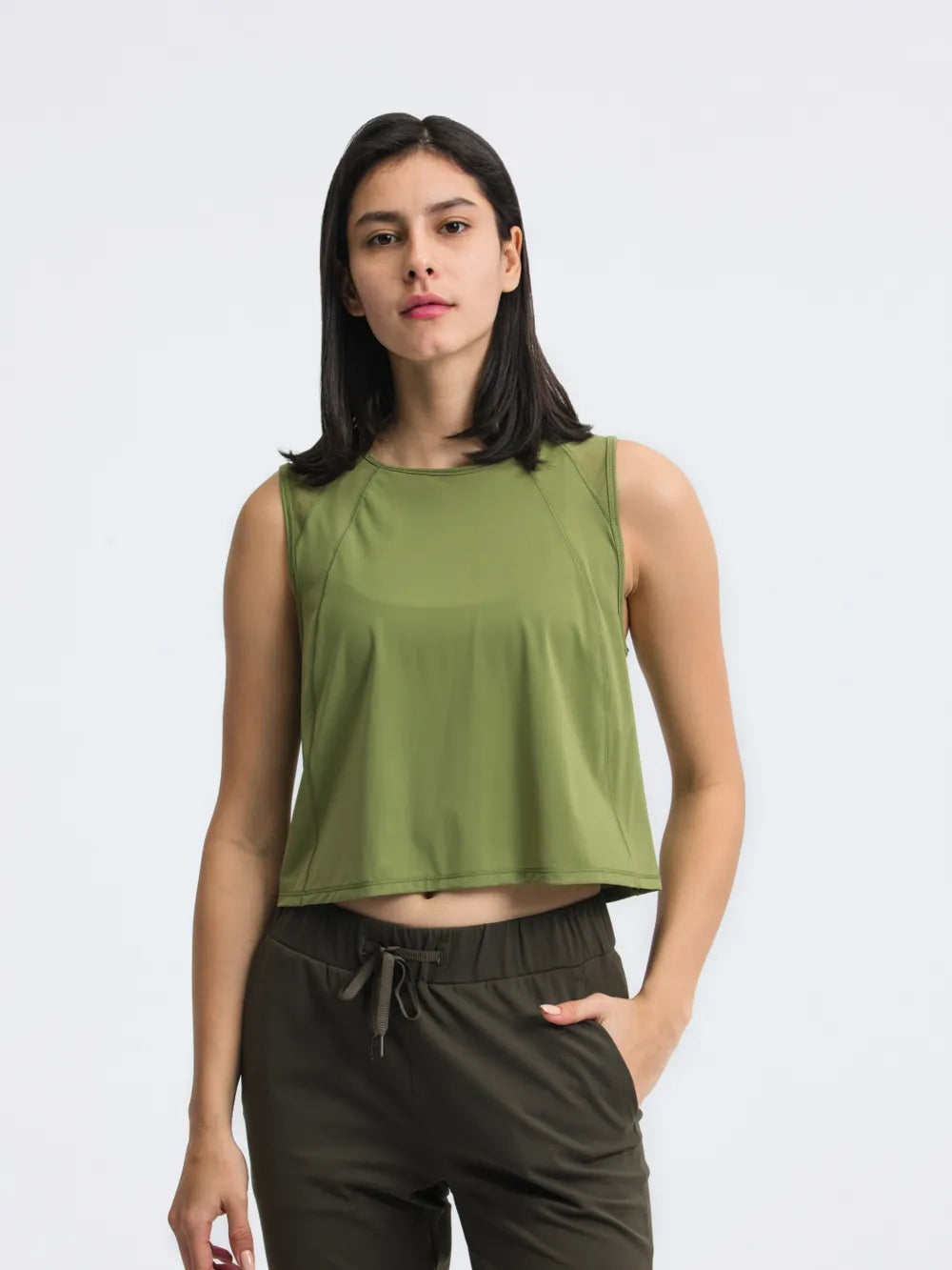 Jupiter Gear: Round-Neck Cropped Tank