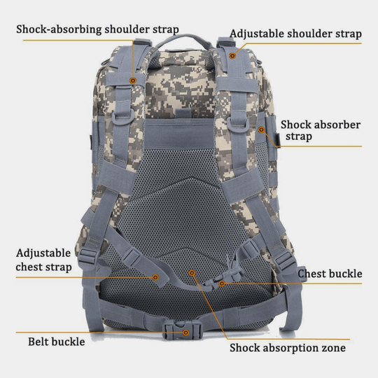 Jupiter Gear: Tactical 45L Molle Rucksack Backpack