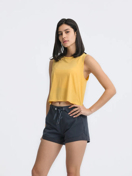 Jupiter Gear: Round-Neck Cropped Tank