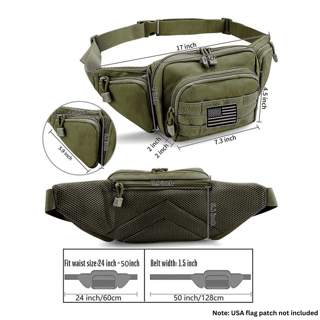 Jupiter Gear: Tactical Waist Bag & MOLLE EDC Pouch For Outdoor Activities