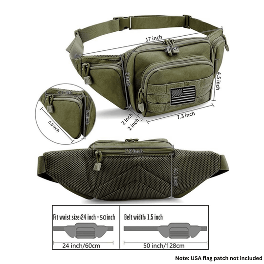 Jupiter Gear: Tactical Waist Bag & MOLLE EDC Pouch For Outdoor Activities