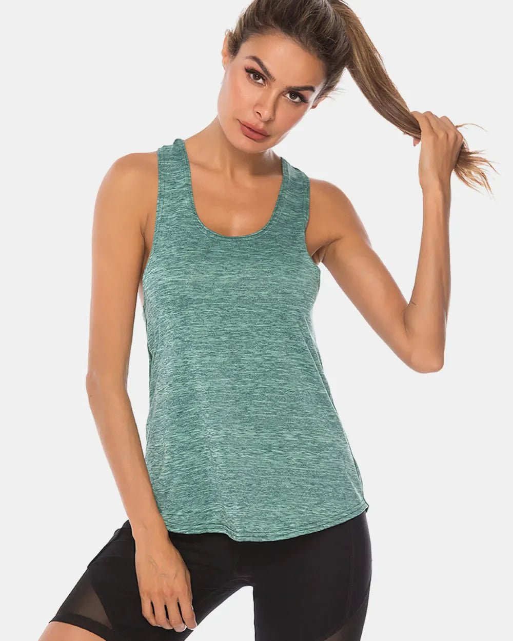 Jupiter Gear: Scoop-Neck Long Tank Top