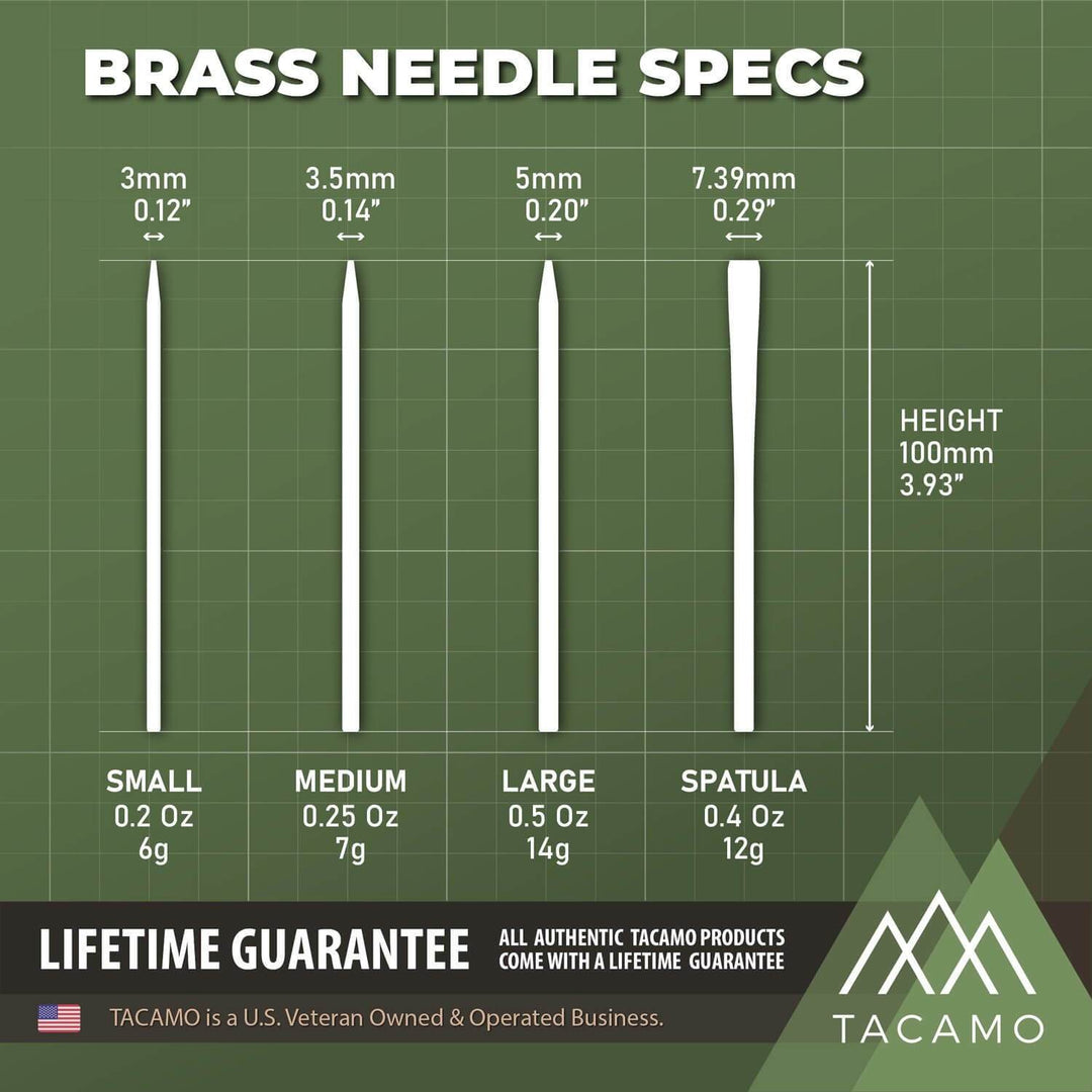 TITAN Survival: 7-Piece Professional Brass Paracord FIDS Set