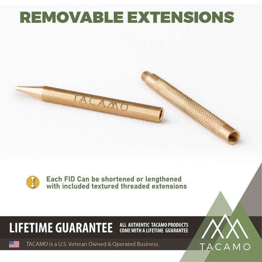 TITAN Survival: 7-Piece Professional Brass Paracord FIDS Set