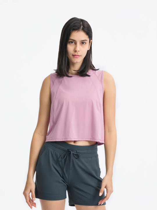 Jupiter Gear: Round-Neck Cropped Tank
