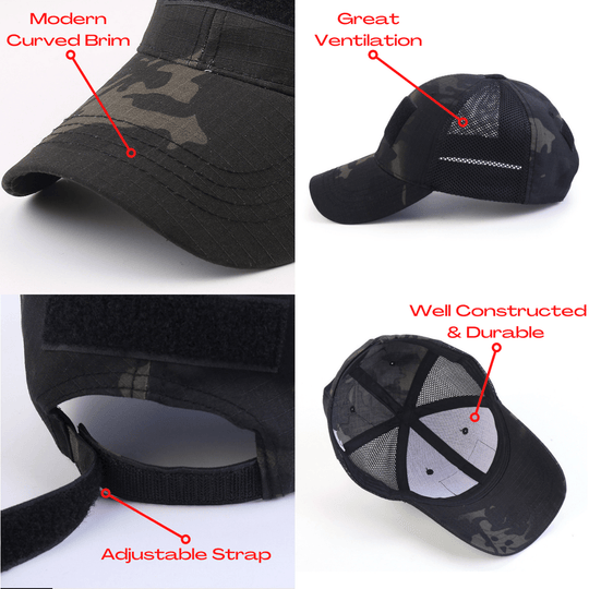 Jupiter Gear: Tactical-Style Patch Hat with Adjustable Strap