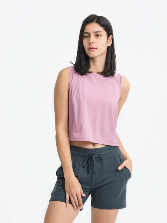 Jupiter Gear: Round-Neck Cropped Tank