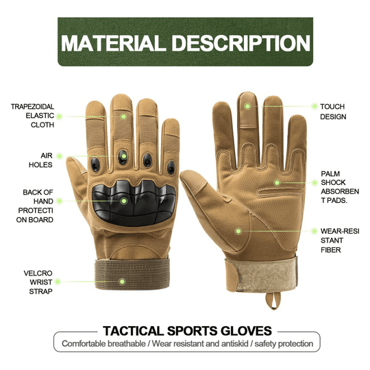 Jupiter Gear: Tactical Military Airsoft Gloves for Outdoor Sports, Paintball, and Motorcycling with Touchscreen Fingertip Capability