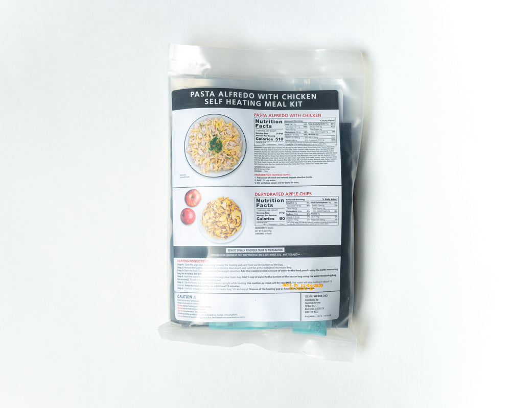 Heaven's Harvest: Self-Heating Meal Kit - Pasta Alfredo with Chicken