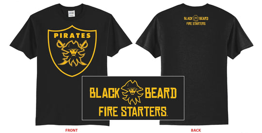 Black Beard: Pirates Black T-Shirt
