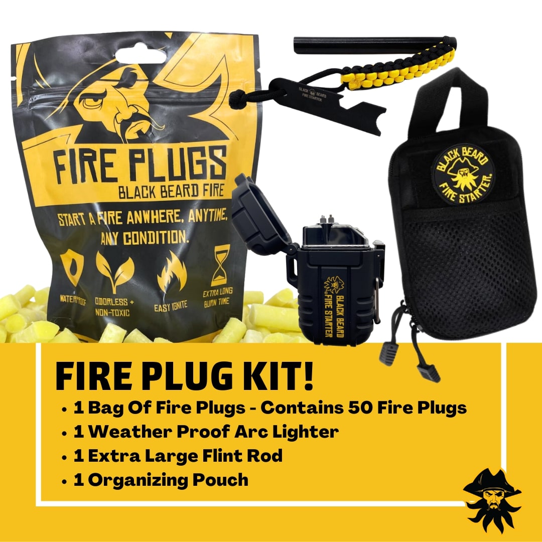 Black Beard: Fire Plug Kit | Fire Starter Kit