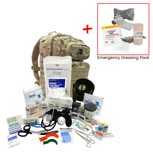 ViTAC Solutions: Tactical Backpack First Aid Kit | Basic Aid for Emergency Situations | Elite First Aid
