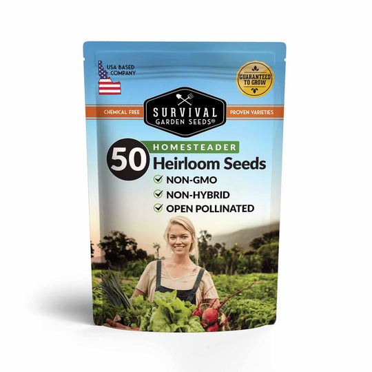 Survival Garden Seeds: Homesteader Collection - 50 Varieties of Vegetables & Herbs
