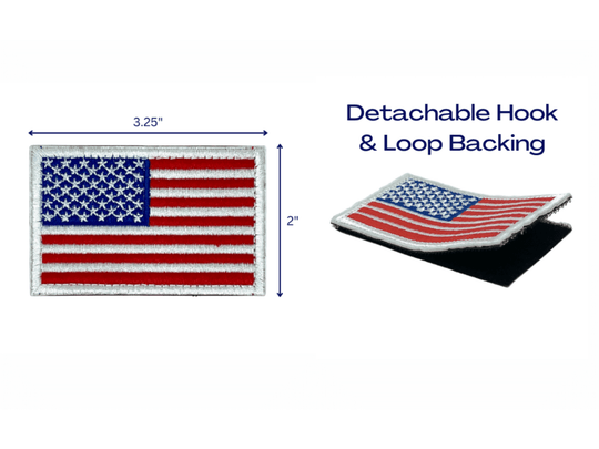 Jupiter Gear: Tactical USA Flag Patch with Detachable Backing