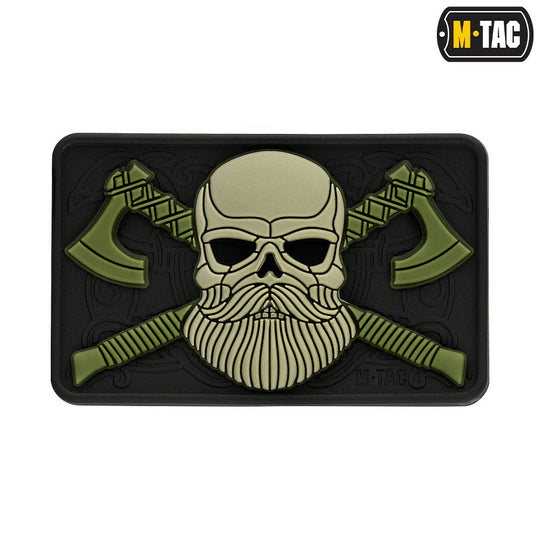 M-Tac Bearded Skull with Axes 3D PVC