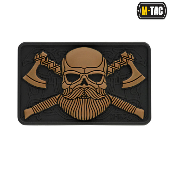 M-Tac Bearded Skull with Axes 3D PVC