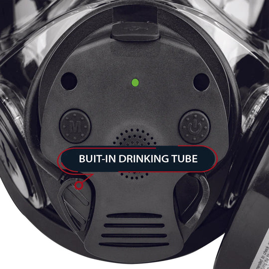 Parcil Safety NB-100E Tactical Gas Mask with Electronic Voice Amplifier and Radio Transmitter/Receiver