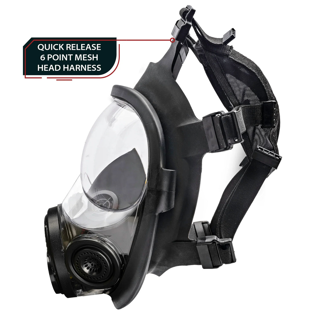Parcil Safety NB-100V Tactical Gas Mask with Voice Amplifier