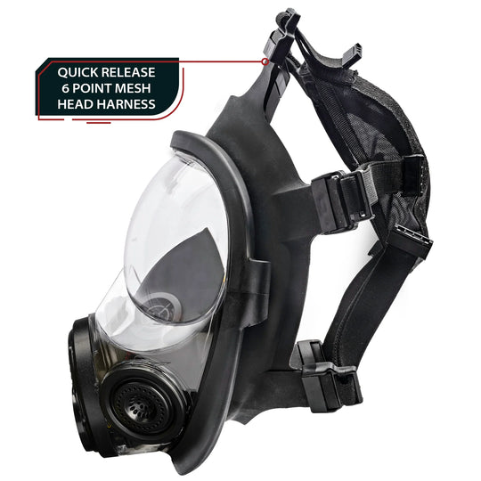 Parcil Safety NB-100V Tactical Gas Mask with Voice Amplifier