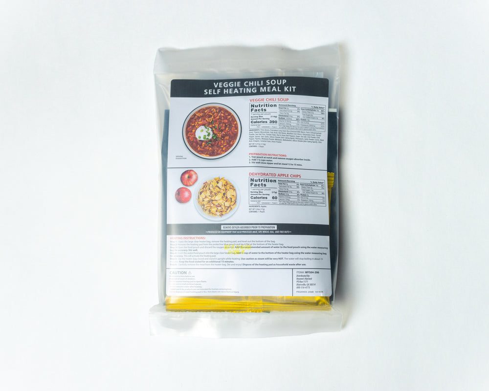 Heaven's Harvest: Self-Heating Meal Kit - Veggie Chili Soup