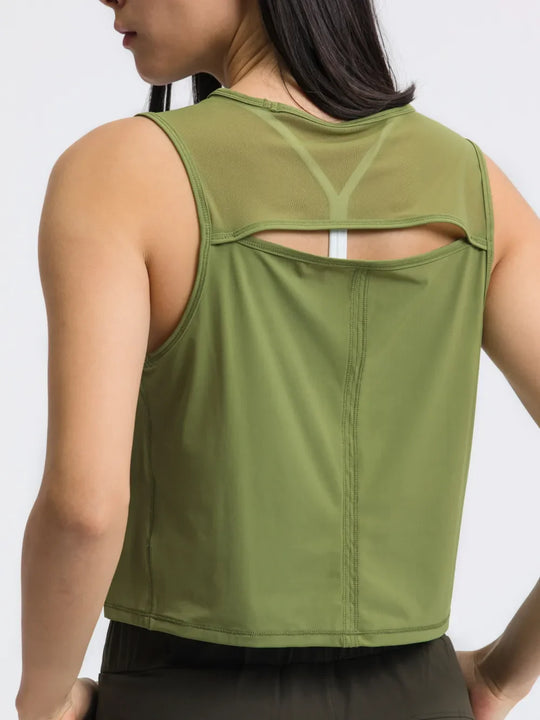 Jupiter Gear: Round-Neck Cropped Tank