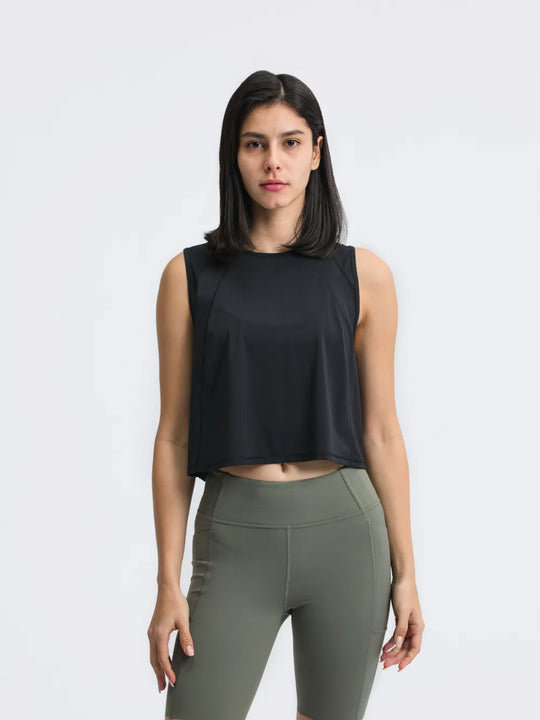 Jupiter Gear: Round-Neck Cropped Tank
