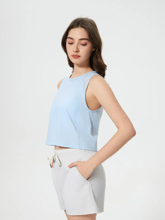 Jupiter Gear: Round-Neck Cropped Tank