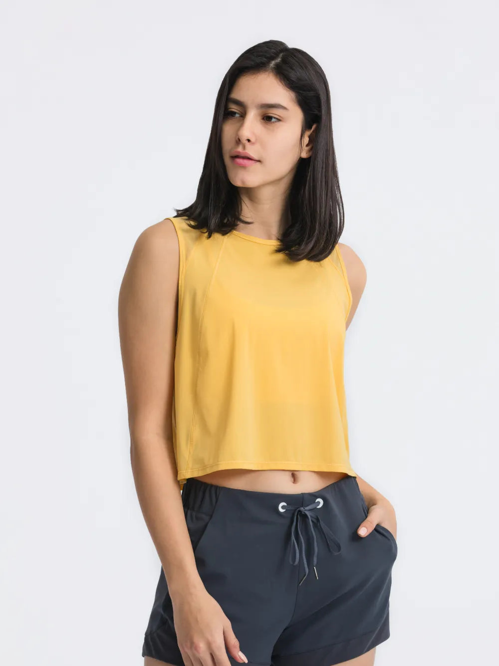 Jupiter Gear: Round-Neck Cropped Tank