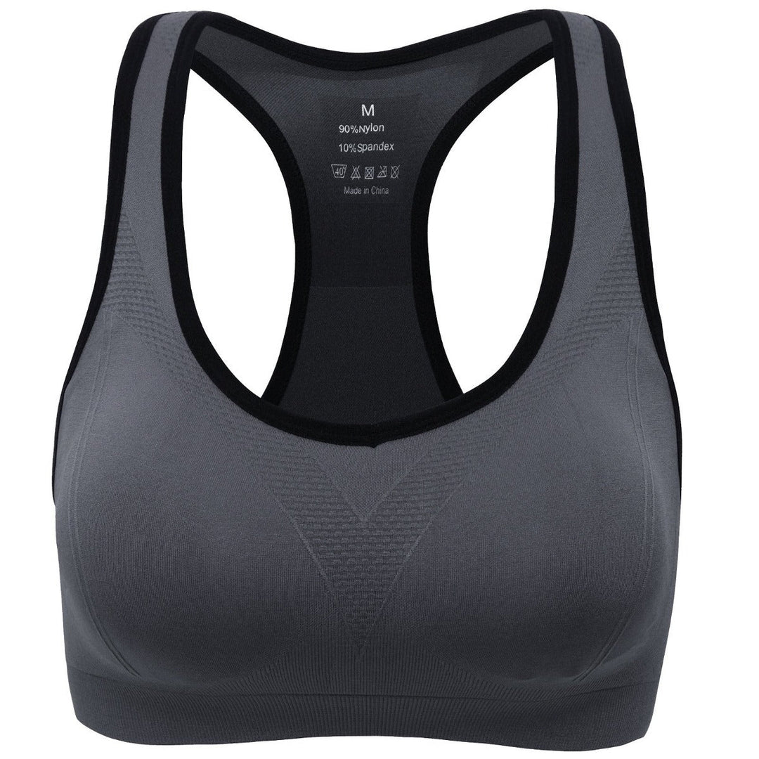Jupiter Gear: Women’s Stylish Racerback Athletic Sports Bra | Padded Seamless High Impact Support for Yoga, Gym Workouts, Fitness Training and Running