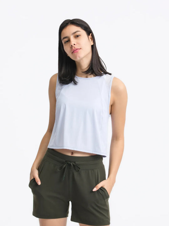 Jupiter Gear: Round-Neck Cropped Tank
