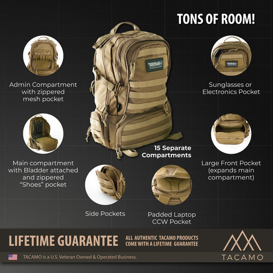 TITAN Survival: BC50 50L 72-Hour Tactical Backpack
