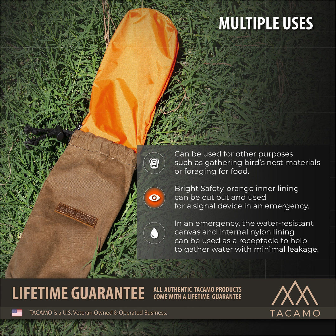 TITAN Survival: Canvas Bushcraft Bag for Paracord