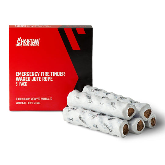 TITAN Survival: CHOKTAW Waxed Jute Rope Tinder Sticks