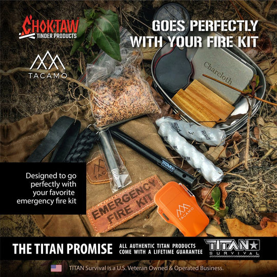TITAN Survival: CHOKTAW Waxed Jute Rope Tinder Sticks